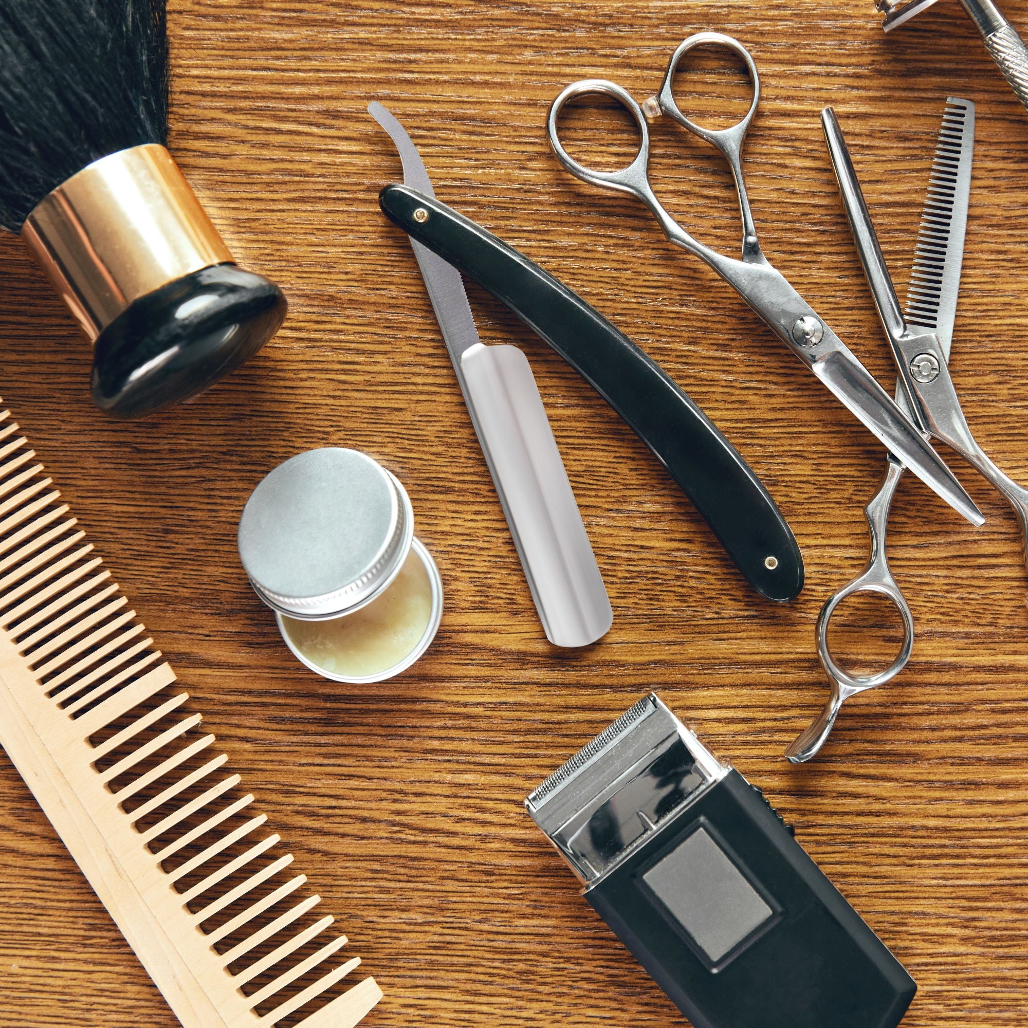 grooming tools and supplies
