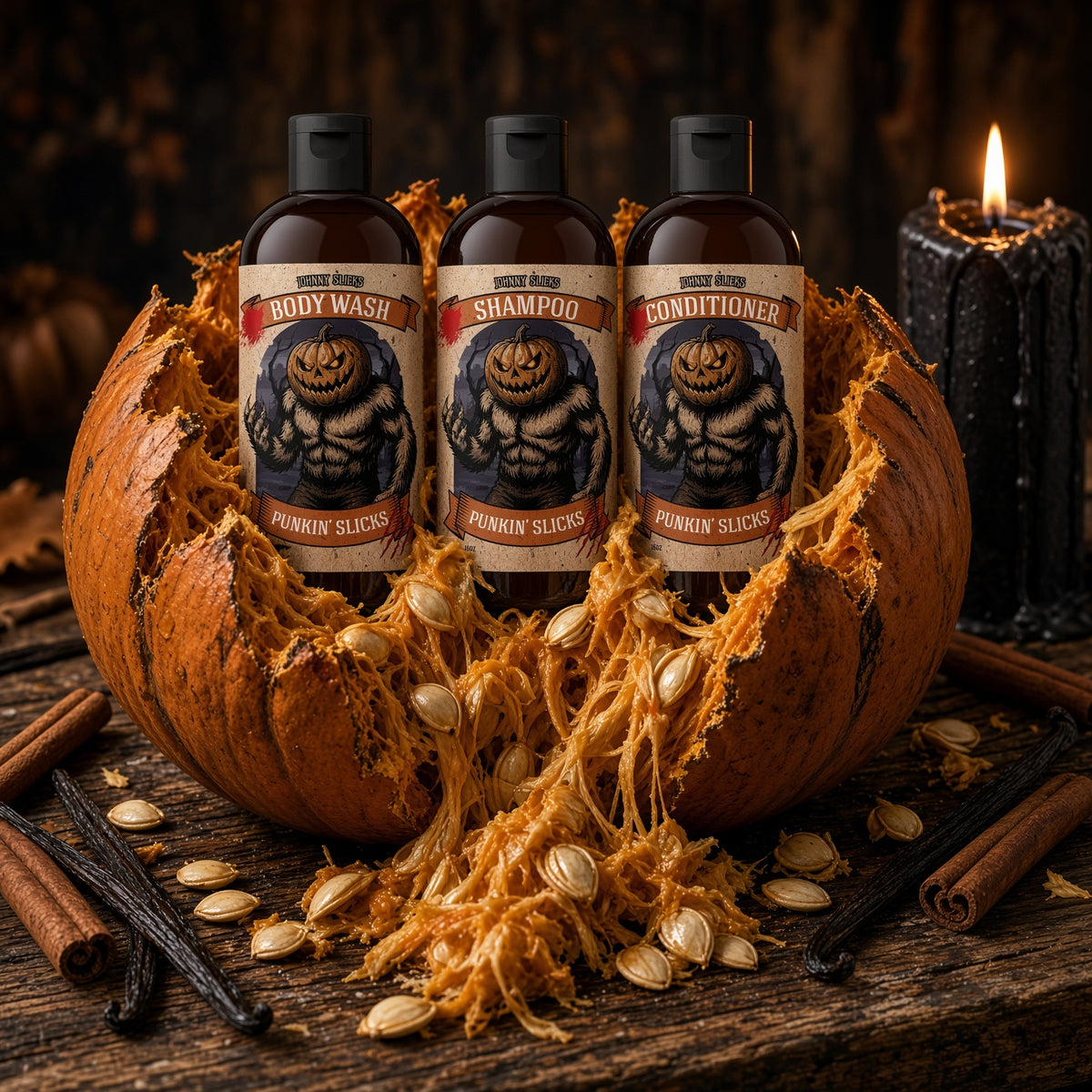 Punkin' Slicks Shower Set