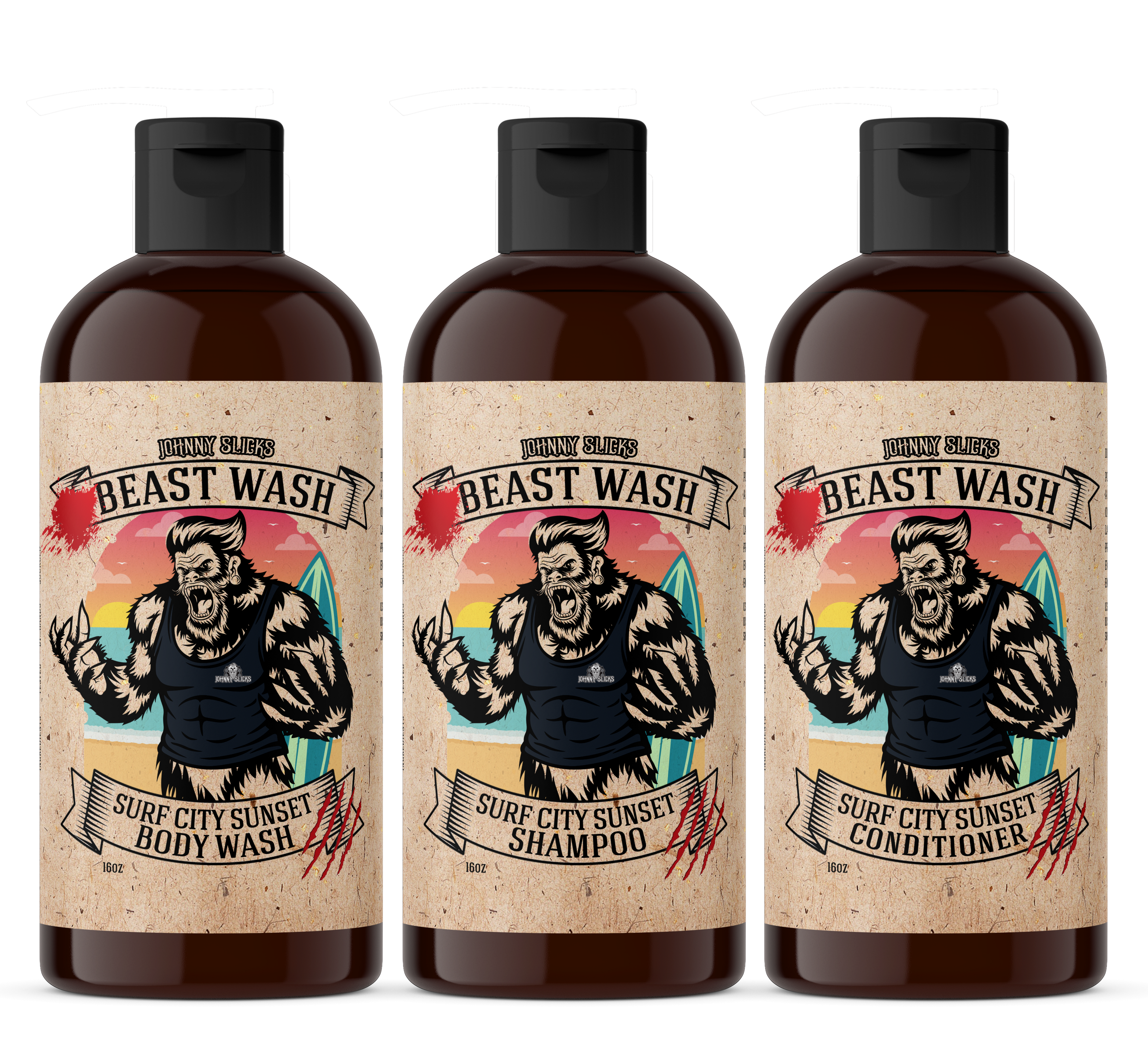 Surf City Sunset Shower Set