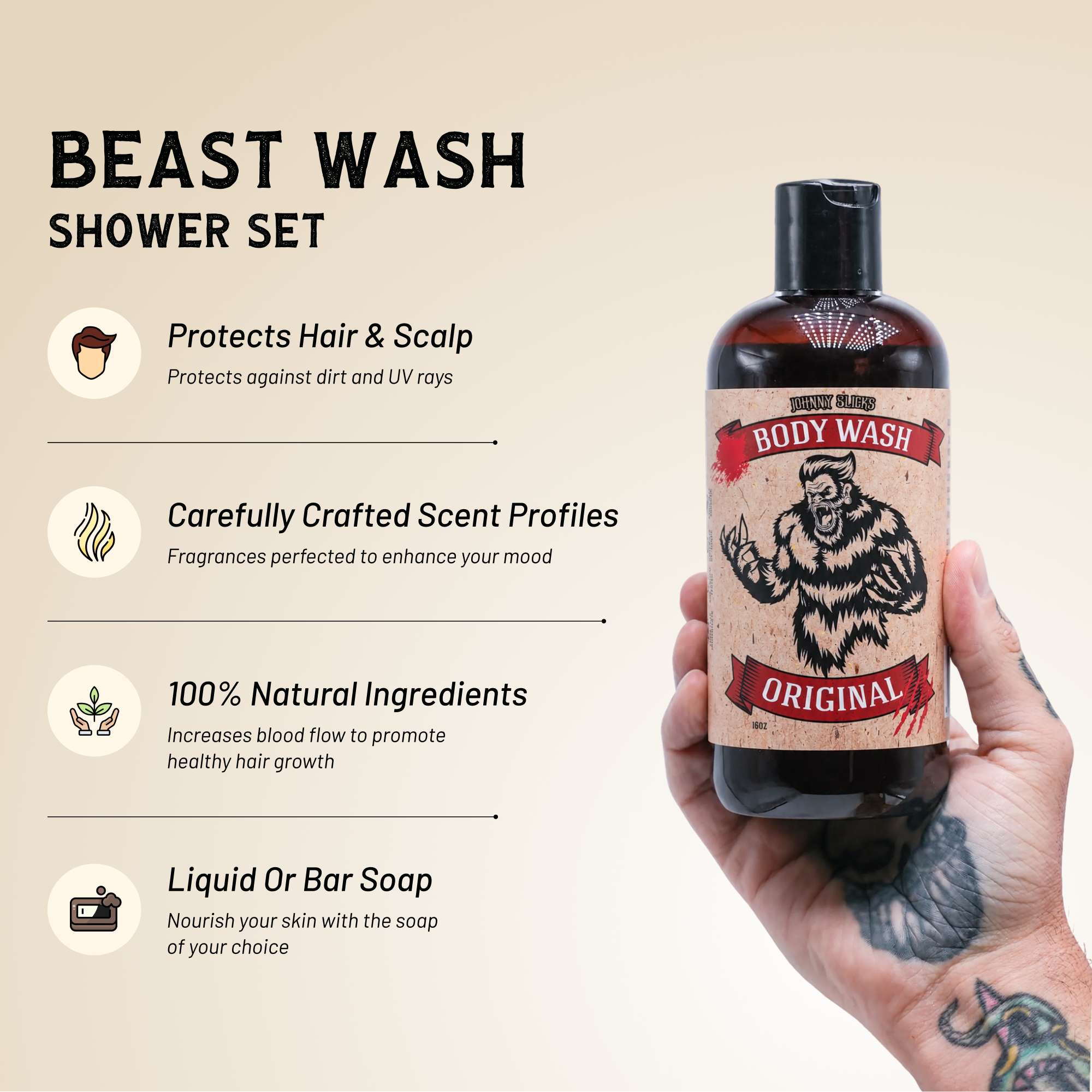 Beast Wash Shower Set