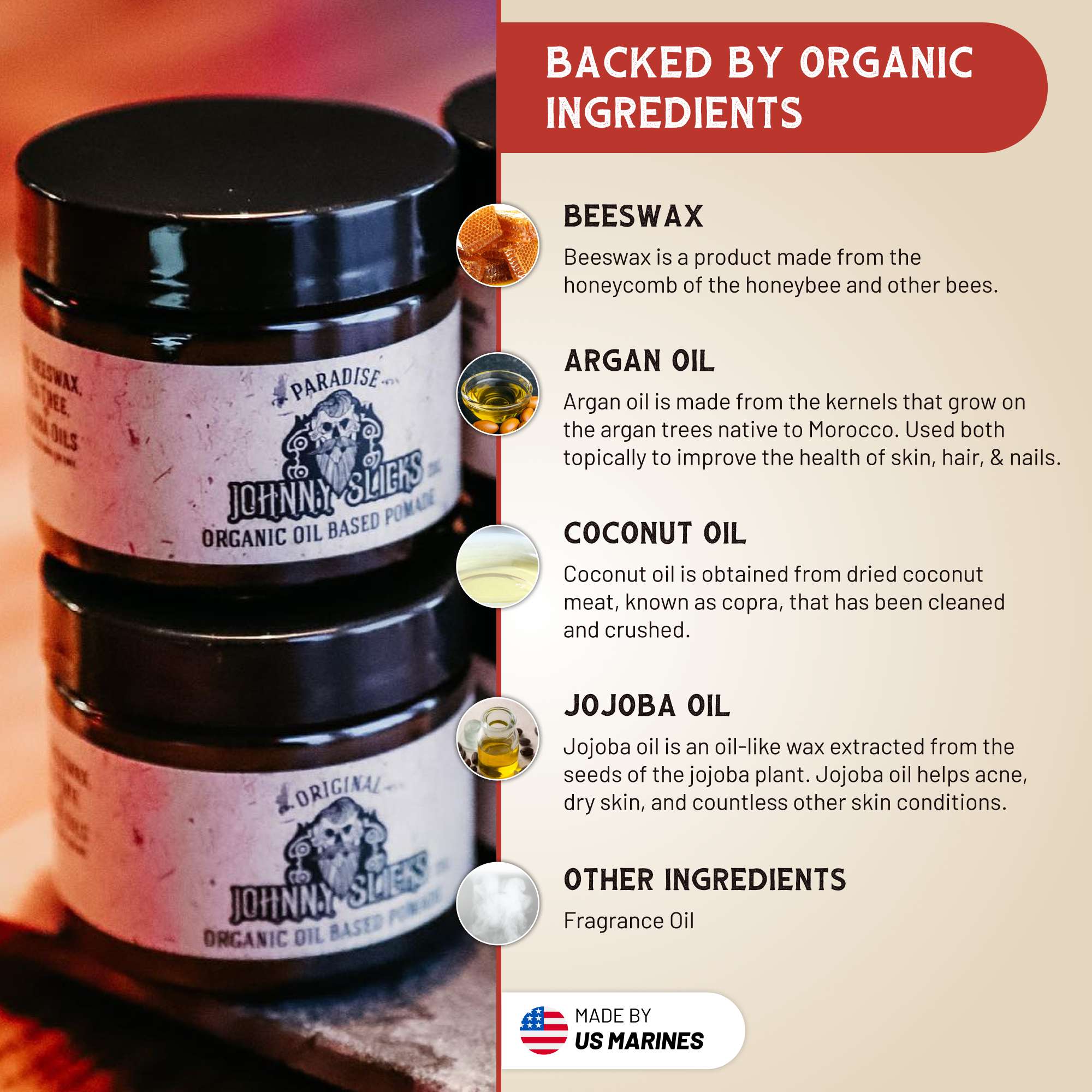 Organic Oil Based Pomade