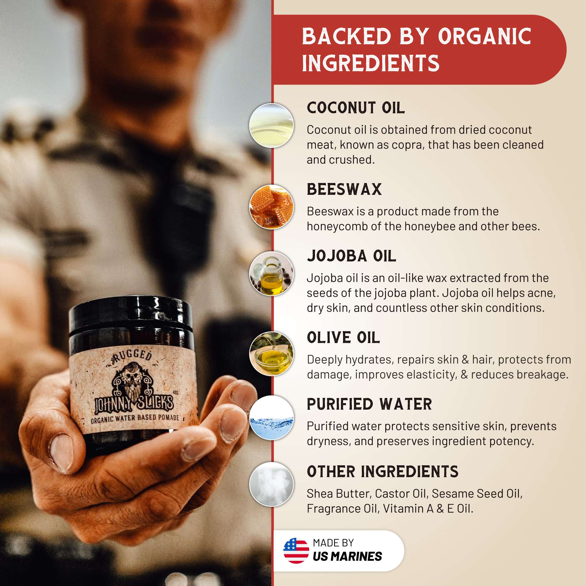 Organic Water Based Pomade